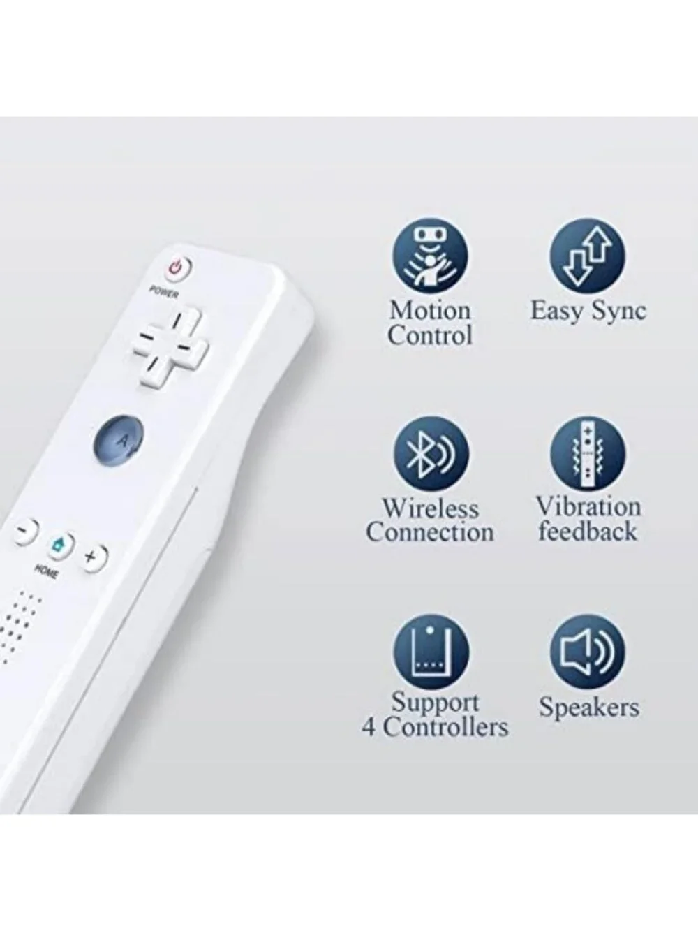 Wireless Remote Controller with Nunchuck, Compatible with Nintendo Wii/Wii U